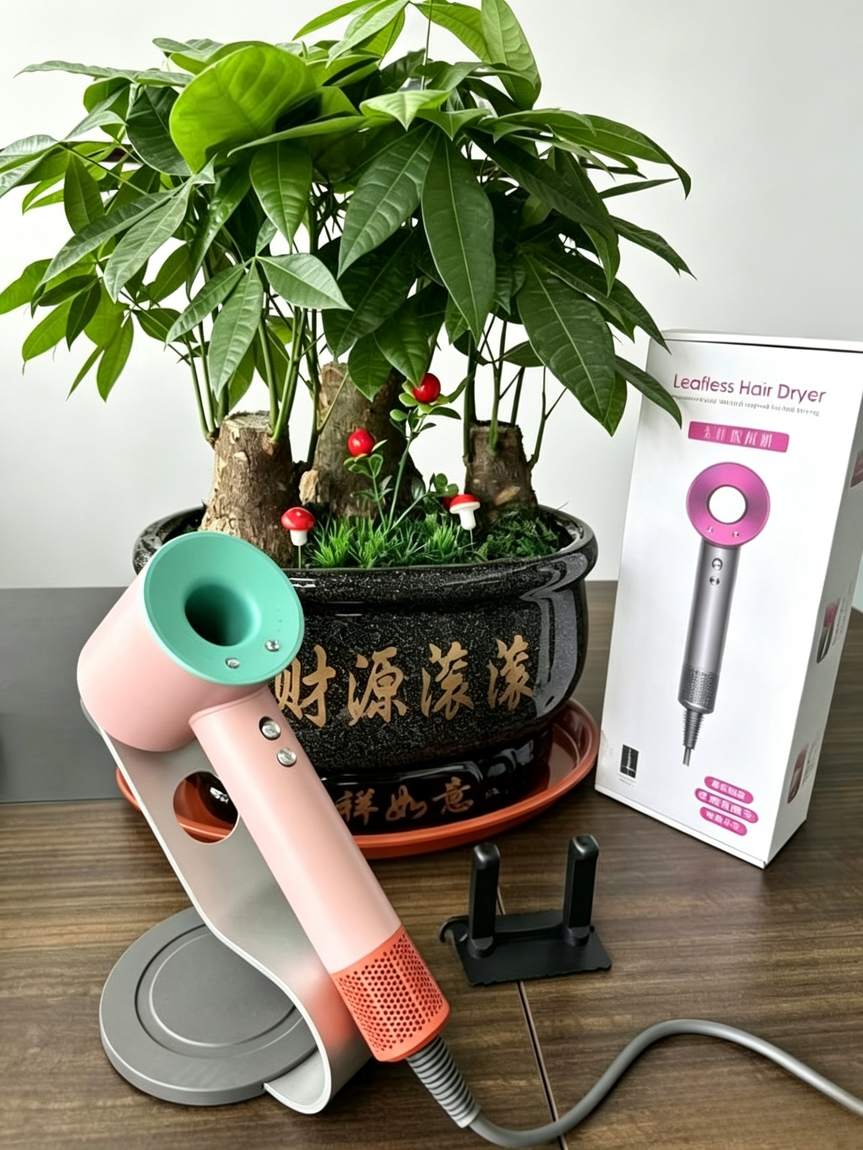 Brand Name Bladeless High Speed Hair Dryer, Negative Ion Anti-Frizz Blow Dryer,  